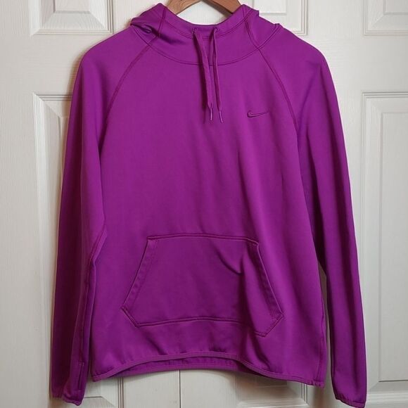 Nike Therma-Fit Berry Hoodie Sweatshirt Sz M - Picture 1 of 4